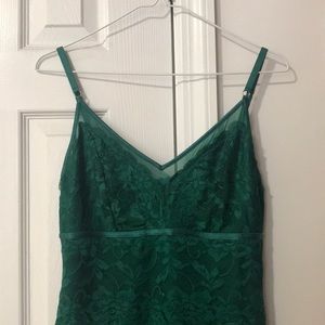 GUESS Emerald Green Lace Mini Dress